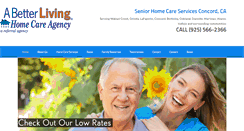 Desktop Screenshot of abetterlivinghomecare.com